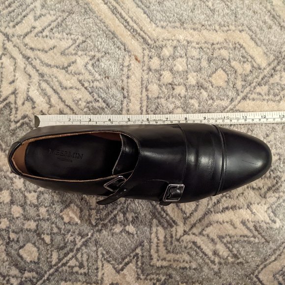 Black Double-Monk GYW Dress Shoes, Size 10.5 US - Picture 5 of 5